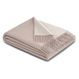 Biederlack Kuscheldecke Cashmere 130 x 170 cm Mischgewebe Beige Ecru