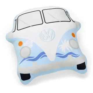 Volkswagen 1K6084508 Kissen T1 Bulli Kopfkissen Stoffkissen, blau/weiß