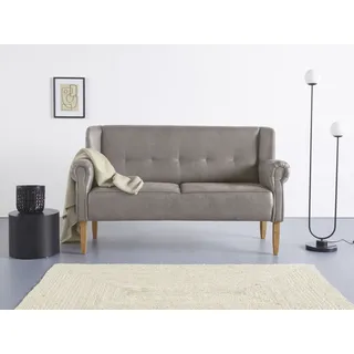 Home Affaire Couch Federkern 2-Sitzer Grau