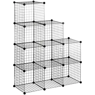 Homcom Regalsystem 35 x 35 x 35 cm Schwarz