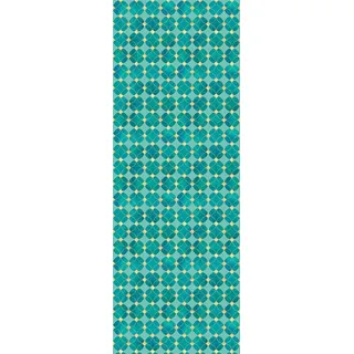 Vinyltapete QUEENCE "Alisa", blau (türkis), B:0,9m L:2,5m, Vinyl, Tapeten, Vinyltapete, 90x250cm, selbstklebend, kinderleichte Anbringung,, Sticker