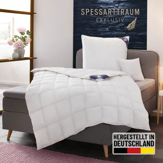 SPESSARTTRAUM Daunenbettdecke »Exklusiv, Bettdecken für Sommer und Winter, Decke« Füllung 100DaunenKlasse1Downpasszertifiziert 1 Stk. tlg. 5 Wärmeklassen & 8 Größen, Bestseller SPESSARTTRAUM weiß B/L: cm x cm