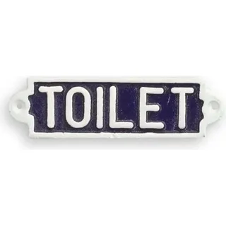 Wandschild Wandplakette Gusseisen Toilet