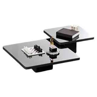 Moderner Couchtisch-Set Designer Glastisch Wohnzimmer Kaffeetische