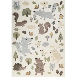 Sigikid Kinderteppich , Multicolor , Textil , Tier , rechteckig , 120x170 cm , Textiles Vertrauen - Oeko-Tex®, Hohenstein, AZO-frei, Oeko-Tex® Standard 100 , für Fußbodenheizung geeignet, in verschiedenen Größen erhältlich, Fasern thermofixiert (heatset), lichtunempfindlich, pflegeleicht, strapazierfähig, leicht zusammenrollbar , Teppiche und Böden, Teppiche, Kinderteppiche