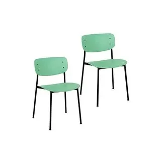 meet powered by PAPERFLOW Besucherstühle SOHO CHSOHOX2.01.08 grün Kunststoff, 2 St.