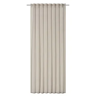 ELBERSDRUCKE Gardine mit verdeckten Schlaufen Air 09 beige-Creme halbtransparent 255x140cm 201821 Vorhang für das Wohnzimmer Schlafzimmer Küche Flur Kinderzimmer