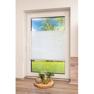 K-HOME Plissee Klemmfix Pisa 55 x 210 cm weiß