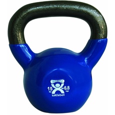 Cando® Kettlebell, Kugelhantel, 6,8 kg, blau