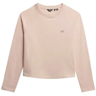 Superdry Essential Logo Langarm-oberteil - Pink Clay - L