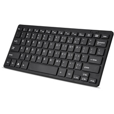 Tastatur mit Kabel, ultradünne USB-Tastatur mit Kabel in voller Größe, tragbar 78-Tasten-USB-Multimedia Klein, breite Kompatibilität Geeignet für PC, Computer