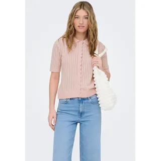Only ONLELMA POLO S/S CARDIGAN KNT NOOS Cradle Pink L