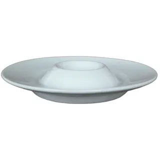 van Well Eierbecher »Trend« mit Ablage, spülmaschinenfest und mikrowellengeeignet, Porzellan, weiß