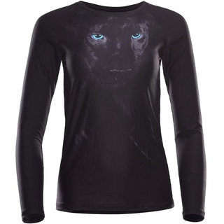 Winshape Damen Functional Light and Soft Long Sleeve Top AET120LS mit magischem Panther-Print, Winshape Ultra Soft Style, Fitness, Freizeit, Yoga/Pilates