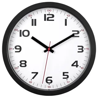 TFA Analog Wanduhr 30,50 cm 60.3050.01 schwarz