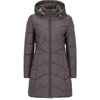 Outdoorjacke BETTY BARCLAY "Outdoorjacke mit abnehmbarer Kapuze", Damen, Gr. 40, braun (dunkelbraun), Obermaterial: 88% Polyester PES. 12% Polyamid PA., Jacken Outdoorjacke