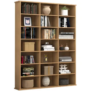 VCM Standregal »Holz CD DVD Standregal Bücherregal Regal Megosa M«, braun