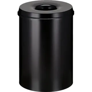 V-Part Sicherheitspapierkorb 30 l Schwarz