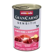 6x400g Vită pură și cartofi Adult Sensitive Animonda GranCarno Hrană umedă câini