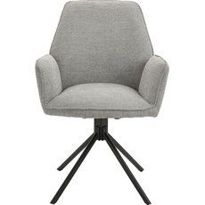 Bild von Esszimmerstuhl »Blair«, (Set), 2 St., Webstoff, 2er-Set, 360 Grad drehbar, gemütlicher Sessel, verschiedenen Stoffe, grau