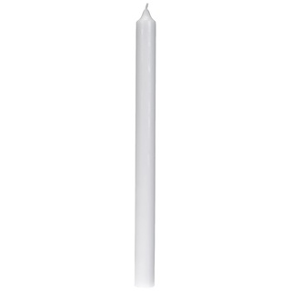 Rayher Stabkerze, weiß, rund, 40 cm, 3 cm ø, im Klarsichtkarton, 100% Paraffin, RAL-Gütezeichen, Rundkerze, Taufkerze, Kommunionkerze, Kerzenrohling zum Verzieren, 3126900