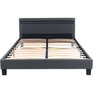 Astro LED 140 x 200 cm dunkelgrau