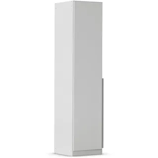 Rauch Möbel Alabama, Kleiderschrank für Schlafzimmer, Kinderzimmer, Wohnzimmer, Garderobe, Flur, 1-türig, mit Zubehör Basic, Farbe Seidengrau, Breite 47 cm