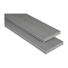Kovalex WPC Terrassendiele Massiv Grau Zuschnitt 2x14,5x500 cm