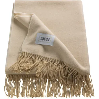 Schöner Wohnen SCHÖNER WOHNEN-Kollektion Wohndecke »Luxery«, mit hohem Kaschmiranteil, Kuscheldecke beige