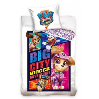 Paw Patrol Bigger Adventure Baumwolle Rosa 140 x 200 cm + 70 x 90 cm