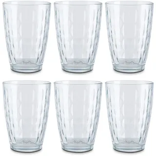 Peill+Putzler Germany 6er Set Longdrinkgläser, 415 ml Volumen, klare Trinkgläser, Wassergläser, Coctailgläser, spühlmaschinengeeignet & pflegeleicht