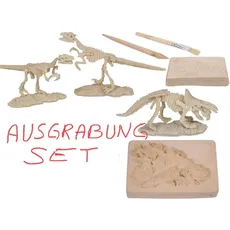 O.B. 11/2003 Dino Ausgrabung Set Dinosaurier Skelett ca. 4,5x18cm