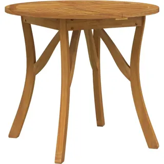 vidaXL Gartentisch Ø 85 cm Massivholz Akazie - Braun