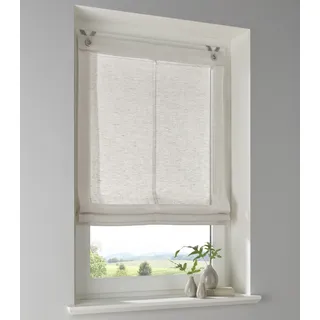 Kutti Raffrollo HEINE HOME Gr. 4, beige (taupe), B:100cm H:140cm, Raffrollos,