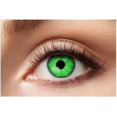 Eyecatcher - Farbige 12 Monatslinsen, 1 Paar, Kontaktlinsen ohne Sehstärke, Halloween, Karneval, Fasching