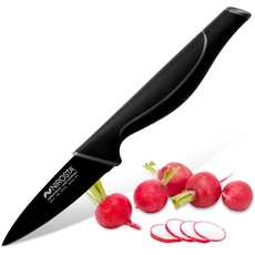 Gemüsemesser Wave 20 cm – Hochwertiger Edelstahl – Scharfes Messer in Profi-Qualität für Gemüse, Obst & Co – Beschichtete Klinge für einfacheres Schneiden – Soft-Touch-Griff