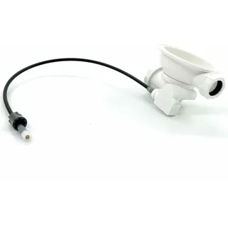 Blanco GmbH + Co KG Blanco Ablaufventil 3,5" mit Überlauf + Bowdenzug, weiß