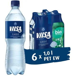 VILSA Mineralwasser Classic, 6 x 1,00 l PET