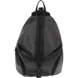 Rieker Damen Rucksack H1055-95 schwarz-wein - Schwarz, Dunkelrot