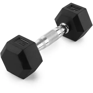 UpForm Gummierte HEX-Gusseisenhantel 2,5 kg