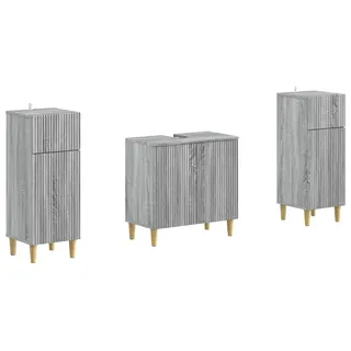 2-teiliges Badezimmer Schrank Set ARNHEM Sonoma-Grau - Grau