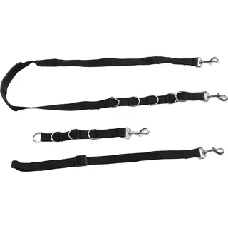 Hundepflege Bauchgurte Nylon Verstellbare PET -Schleife und Extender -Gurt für Tischset von 3 Schwarz