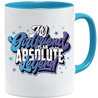 Valentinstagstasse für Freundin, My Girlfriend is an Absolute Legend, Jahrestagstasse für sie, Geschenke für sie, Kaffeetasse, Valentinstagsgeschenk, Geschenk zum 21. Geburtstag für Frauen