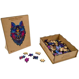 Philos Artefakt Holzpuzzle 2 in 1 Wolf, 180 Teile