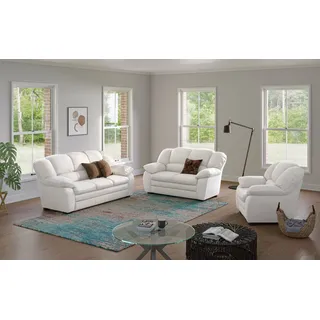 Cotta Polstergarnitur »Casino« Set, 3 Stk. tlg. Sessel, 2-Sitzer, 2,5-Sitzer, hohe Rückenlehne, braun