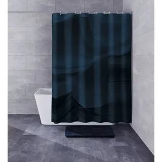 KLEINE WOLKE Duschvorhang Mystic 180 x 200 cm blau