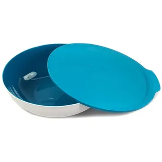 Tupperware Allegra Schüssel Rund 3,5 l Hellblau | Luftdichter Deckel, stapelbar, außen matt und innen glänzend