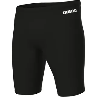 Arena Badehose ARENA "MEN'S TEAM SWIM JAMMER SOLID", Herren, Gr. 6L, N-Gr, schwarz-weiß (schwarz, weiß), Obermaterial: 100% Polyester, Badehosen Badehose