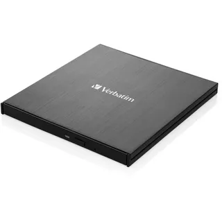 Verbatim Ultra HD 4K External Slimline Blu-ray Writer, USB-C 3.0 (43888)