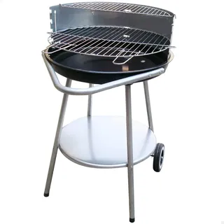 Aktive Runder Holzkohlegrill Ø51 cm schwarz